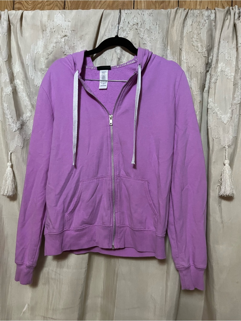 Joe Boxer Lavender Zip-Up Hoodie Jacket